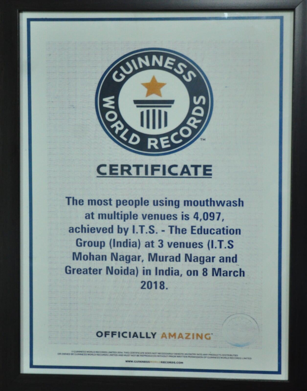 ITS Dental College Guinness World Record