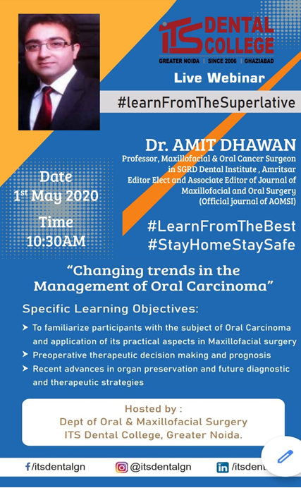 Oral Carcinoma Webinar ITS Dental College