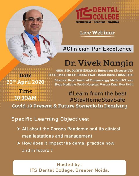 Future Scenario of Dentistry Webinar ITS Dental College