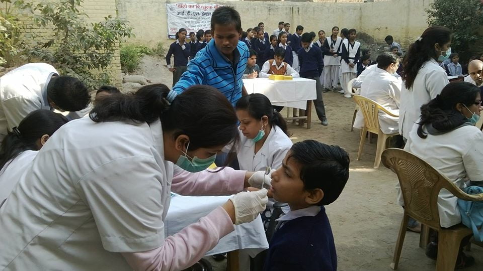 Dental Camp at Sardarpur Village, Noida